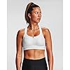 Under Armour Women's Armour High Crossback Zip Bra , White (100)/Halo Gray , 36DD