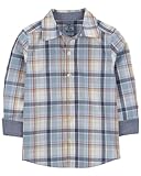 OshKosh Boy Woven Buttonfront, Multi Plaid, 3T