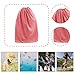 rockible Portable Changing Room Changing Curtain Lightproof Spacious Privacy Shelter Cover for Beach Pool Outdoor Hiking Taking Photo, red