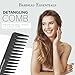 Bardeau Essentials Black Carbon Wide Tooth Comb (7 Inch) - Professional Detangling & Styling Tool for Men & Women, All Hair Types