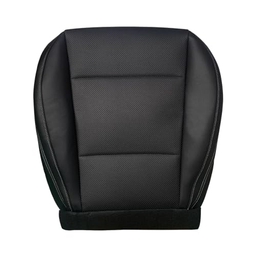 NLQR Front Driver Side Bottom Replacement Seat Cover Perforated Microfiber Leather Black for Subaru Outback Legacy 2015 2016 2017 2018 2019