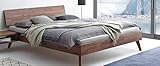 Hasena Fine Line Bett Ancona Nussbaum geölt 180x200 mit Kopfteil Pella