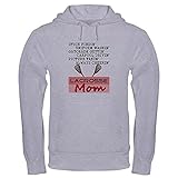CafePress LACROSSE MOM Hooded Sweatshirt Pullover Hoodie, Classic & Comfortable Hooded Sweatshirt Heather Gray