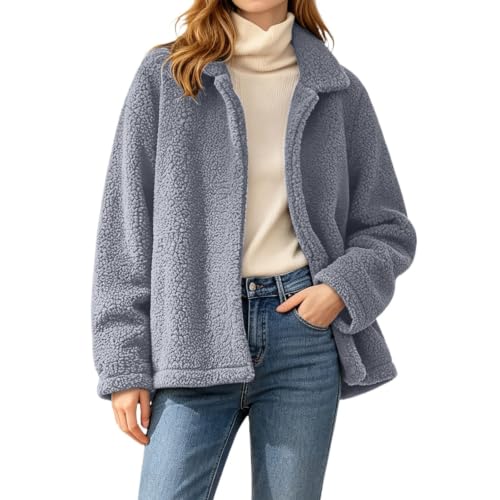 Sherpa Fleece Jacket Women Oversized Faux Shearling Winter Jacket - image 2