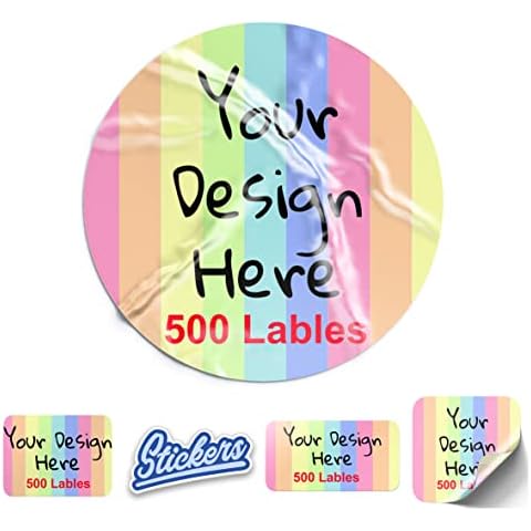 Custom Stickers for Business Logo Address Labels Personalized Stickers Labels Logo Stickers for Business Customized Stickers Labels for Business Personalized Labels for Kids Wedding (Circle, 3 inch) Cover