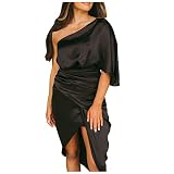 Robe De Tee-Shirt Robe Rouge Halter Robes Décontractées D'été Vêtements Traditionnels Japonais Robe De Soie Robe Douce Robe d'hiver Noire Robe De Taille Baissée (Black, XL)