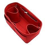 Innovatives Material und Innenreißverschluss-Design: Handtaschen-Organizer aus Filz mit hochwertigen und innovativen Materialien, hergestellt aus robustem, weichem und geschmeidigem, leichtem Filzgewebe, seitlicher Innenreißverschluss aus qualitativ hochwertigem Material, strapazierfähig, modisch und geschmeidig.