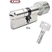 Produktbild ABUS Bravus.3000 MX Knaufzylinder mit Sicherungskarte und 4 Schlüssel, Länge (a/b) 30/K30mm (c=60mm) K=Knaufseite, modulare Bauweise MX erhöhter Bohr/Zieh- u. Abreißschutz