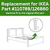 Spare Hardware Parts Bed Frame Screw (Replacement for IKEA Part #110789/126860) (Pack of 10)