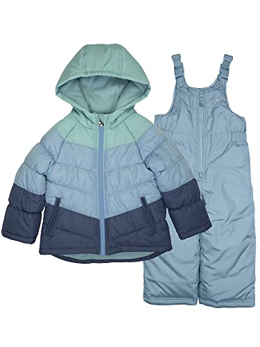 Osh Kosh Girls' Ski Jacket & Snowbib Snowsuit Set