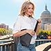 WANDER PLUS Anti Theft Crossbody Bag, Shoulder Bag Anti-theft Design for Travel, Sport, Work, Grey