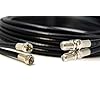Twin Satellite Cable Extension Kit for Sky HD, Q, Freesat (5METRES, BLACK)