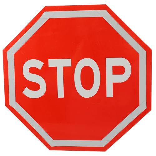 Señal de tráfico Stop con tablero reflectante octogonal Milisten para alertas en camiones