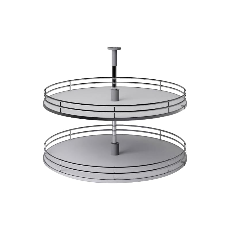 INOXA INDUSTRIE Tourniquet Rond 705 mm Blanc Fil chromé pour Caisson 800 x 800 mm