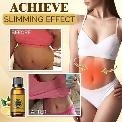 Image of Exomoon Belly Drainage Ginger Oil,Tummy Ginger Drainage Massage, Oil 30ml