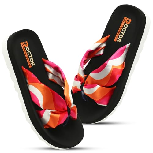 Image of DOCTOR HEALTH SUPER SOFT Women's Classic Ultra Soft Flip Flops with Cushion Footbed for Adult | Comfortable & Light Weight | Stylish & Anti-Skid | Waterproof & Everyday Slip-on for Ladies