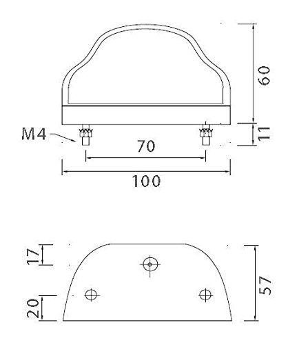 2 x Aspöck regpoint LED luce targa lampadina DC