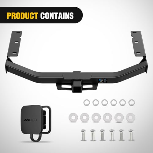 Image of Nilight Class 3 Trailer Hitch Fits Toyota Highlander 2020 2021 2022 2023 2024 2025 (Not Fit XSE Models) 2 inch Hitch Receiver Multi-Fit Hitch to Receive Ball Mount Cargo Carrier Bike Rack Tow Hook