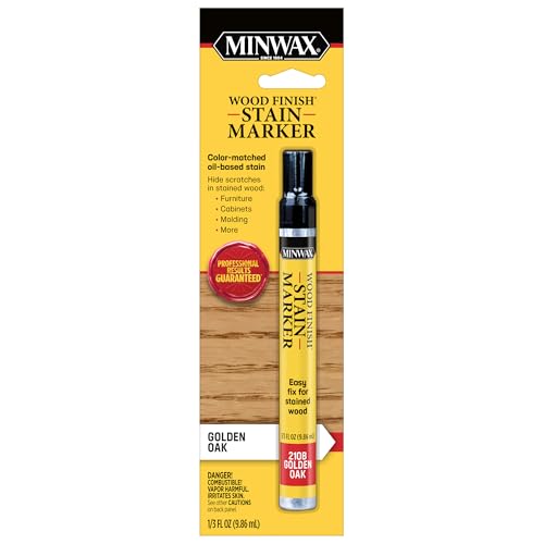 Minwax 63481000 Wood Finish Stain Marker for Touch Ups, Golden Oak