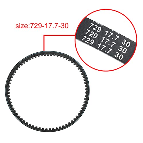 Wetenex 3Pack Cvt Drive Belt 729-17.7-30 For Gy6 49Cc 50Cc 139Qmb 1P39Qmb Long Case Engine Roketa Jmstar Taotao Jonway Baja Tank Scooter Moped Atv Go Kart #TOP1