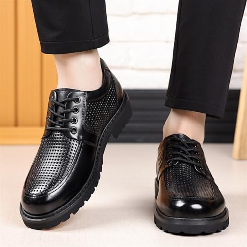 Men's Dress Shoes Casual Comfort Walking Business Shoes Mid Chunky Heels Formal Tuxedo Shoes for Men(7)3