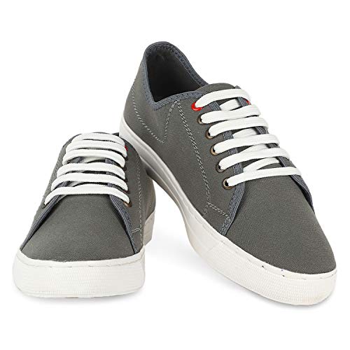 Image of Lazard by Khadim's Men Grey Lifestyle Dress Sneakers