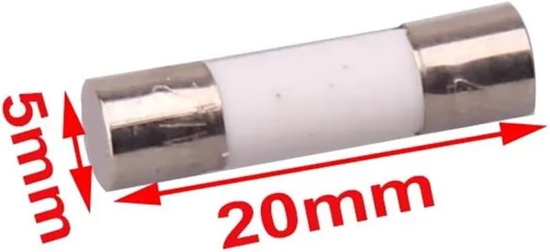 MYRRHE 50pcs 10 Quick Ceramic Fuse Assortment Kit Box 250V 5mm x 20mm 0.25A 0.5A 1A 2A 3A 5A 8A 10A 15A 20 AMP Fuse Tube