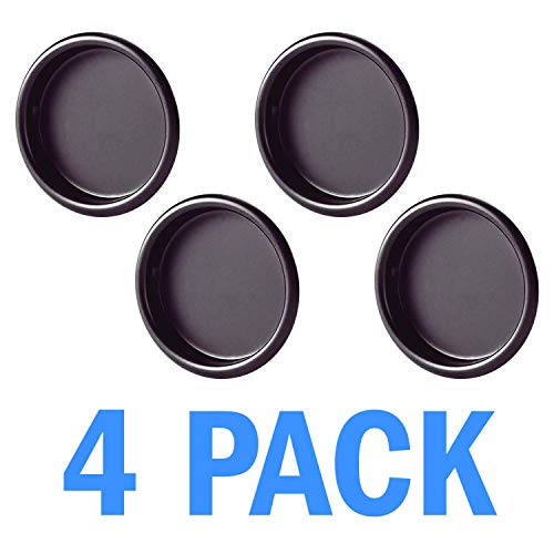 Nuk3y Easy Snap in Closet Door Finger Pull, 2-1/8", 4-Pack (Oiled Rubbed Bronze)
