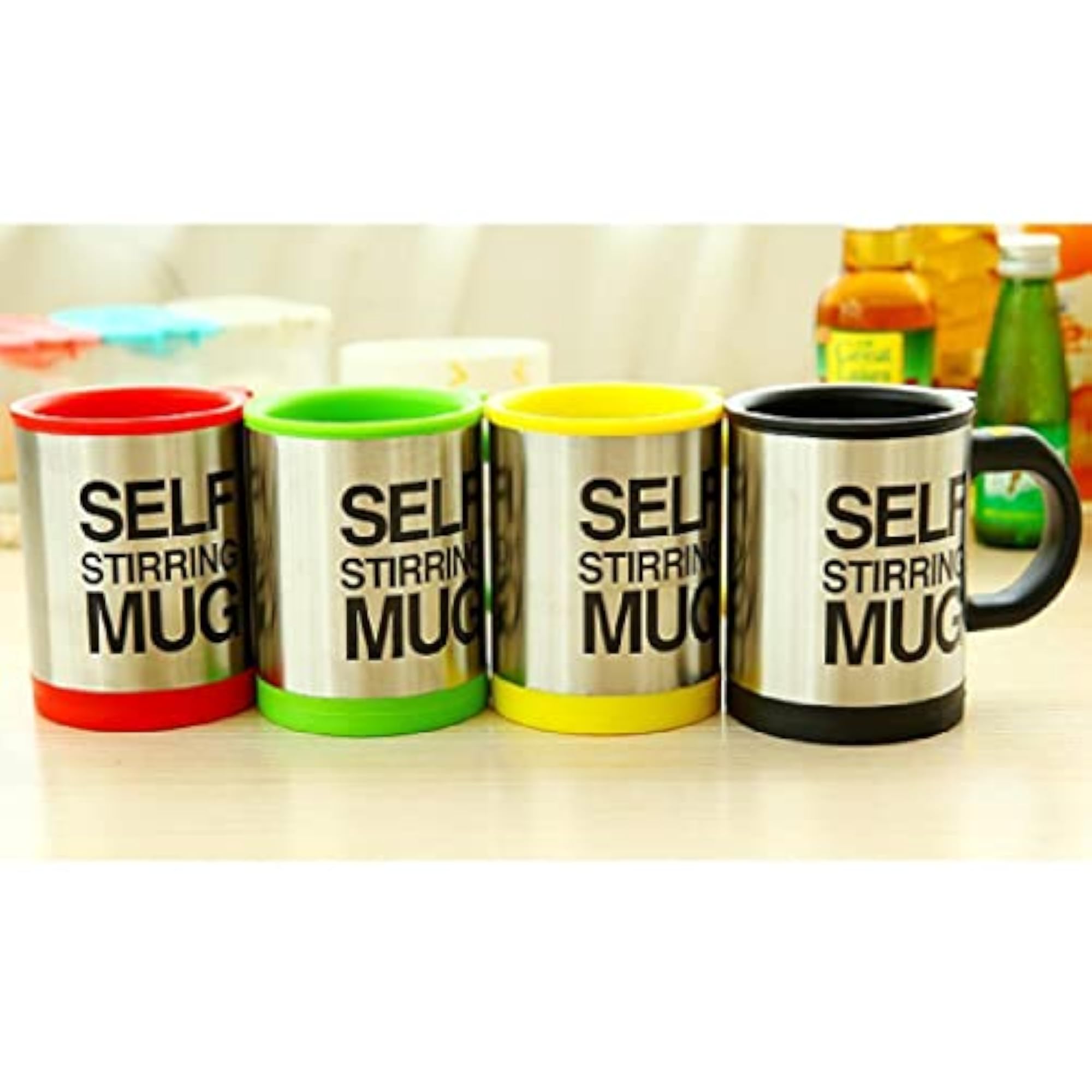 Stainless Steel Electric Self Stirring Coffee Mug