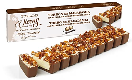 Vicens Agramunt's Torrons - Natura Collection - Macadamia nougat with Bourbon Vanilla from Madagascar - 10.58oz/ 300gr