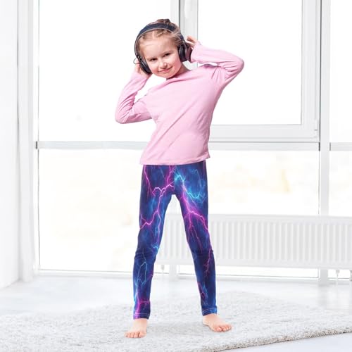 Colorful Abstract Graphic Girls Casual Leggings for Kids Printed Long Pant Bottoms Stretch and Soft4