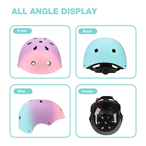 Color Gradient Adjustable Kids Bike Helmet Toddler Helmets