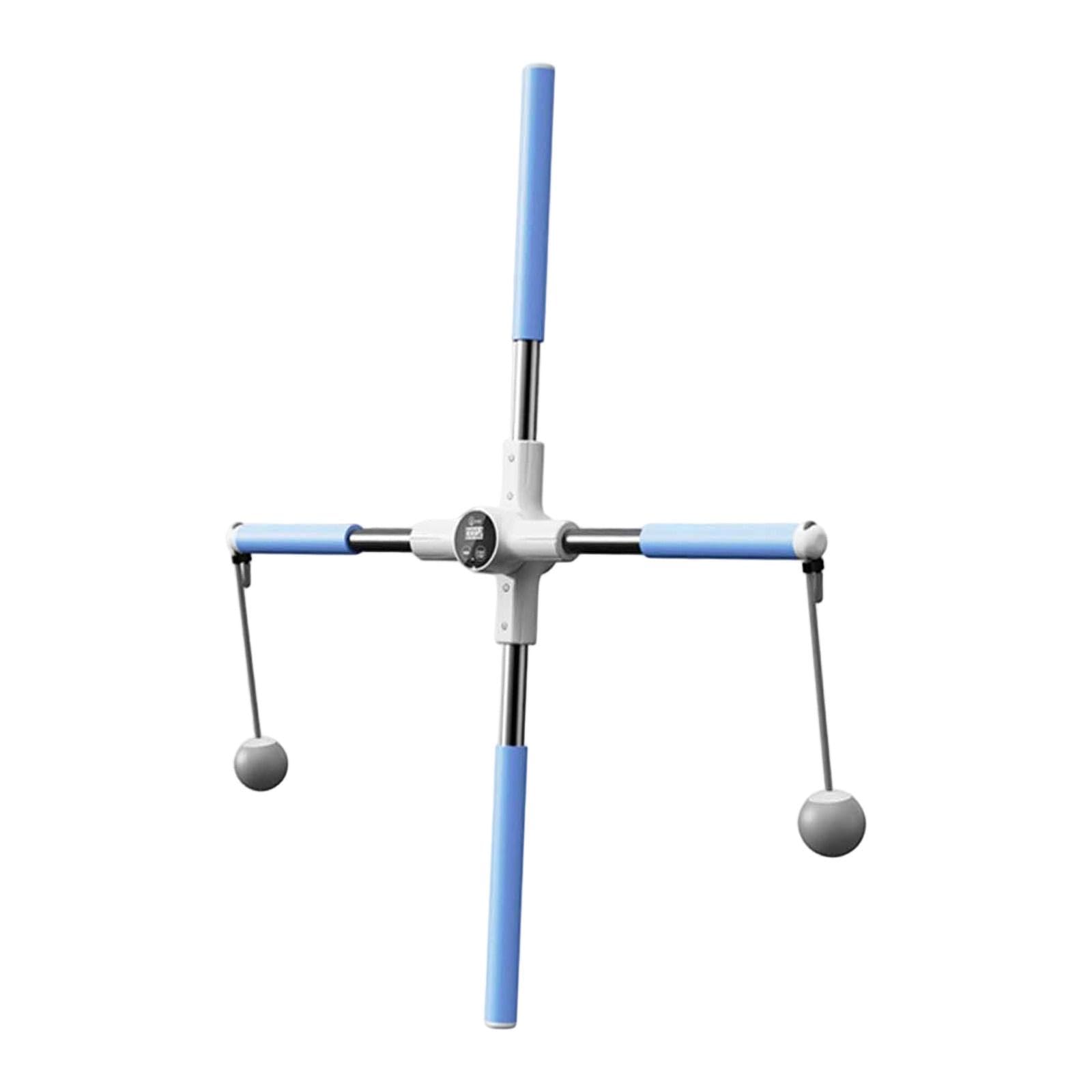 2 in 1 Yoga Stick Training Posture Corrector for Gym Exercise Added Mobility Blue-image-13