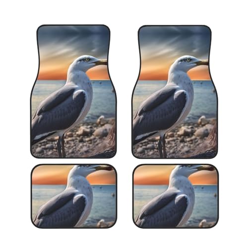 Tapis de sol voiture mouette (lot de 4) antidérapants pour SUV et camion