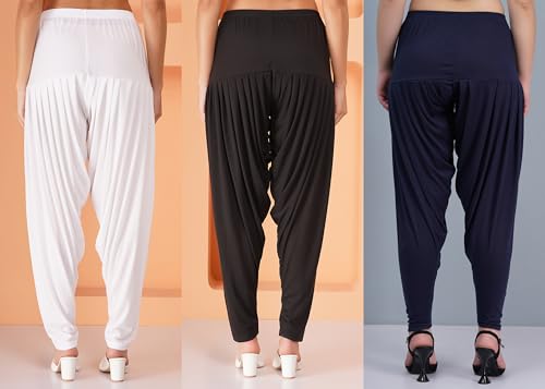 Image of Buy That Trendz Patiala Salwar for Women Relaxed Fit Viscose Patiyala Salwar Harem Bottom Pants