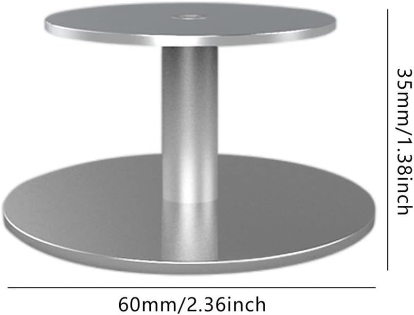 Lightweight Smart Speaker Desk Stand for Mini Aluminum Desktop Holder Base Desktop Bracket with Non-Slip Silicone Pad (Color : Black, Size : One Size) (Black One Size)