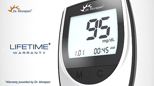 DR. MOREPEN GlucoOne Blood Glucose Monitor Model BG 03 with 25 Strips - Image 5