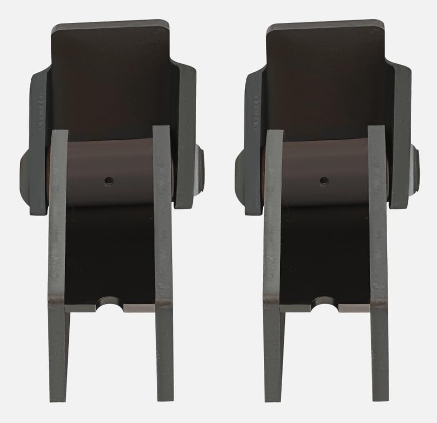 Set of Weld-on Steel Dump Truck Trailer Hinge Work On Any 2" Rectangular Tube