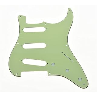 Kaish vintage 8 trou ST Strat SSS Guitare Pickguard Vert menthe pour US/Mexique Stratocaster - Les Beatles, Paul McCartney, John Lennon, RIngo Starr, George Harrison