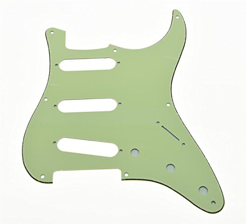 Kaish vintage 8 trou ST Strat SSS Guitare Pickguard Vert menthe pour US/Mexique Stratocaster - Les Beatles, Paul McCartney, John Lennon, RIngo Starr, George Harrison Kaish vintage 8 trou ST Strat SSS Guitare Pickguard Vert menthe pour US/Mexique Stratocaster