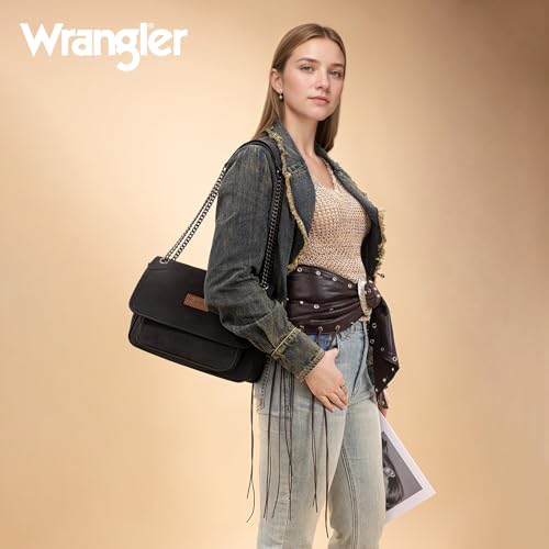 Bolso de hombro Wrangler para mujer con correa de cadena miniatura 4