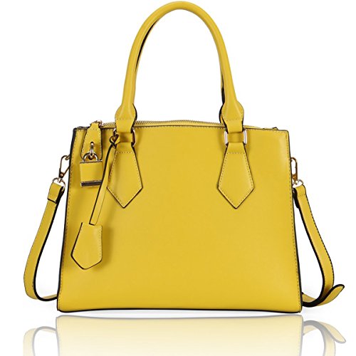 Hynes Victory Sweet Ladies Tote Handbag (Yellow)
