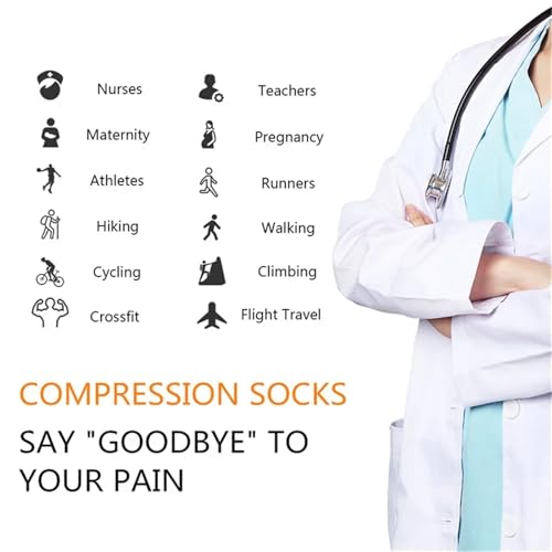 Calcetines compresión hombre para combatir piernas cansadas e hinchazón por mala circulación 3