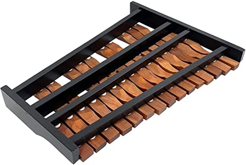 Image of Portable Professional 25 Key Xylophone Alto Wood Xylophone, Adult School Band Student Percussion Educational, diatonic scale from F to F, semitone scale from F to D (Coffee Brown)