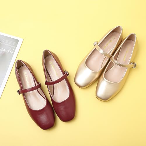 Image of Womens Pointed Toe Black Ballet Flats Comfortable Casual Dress Flats for Women Elegant Memory Foam Flats Shoes with Party Wedding