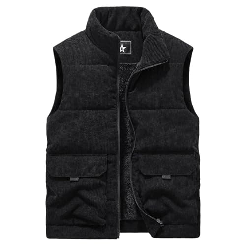 Abrigo de invierno para hombre con forro polar de cuello alto térmico