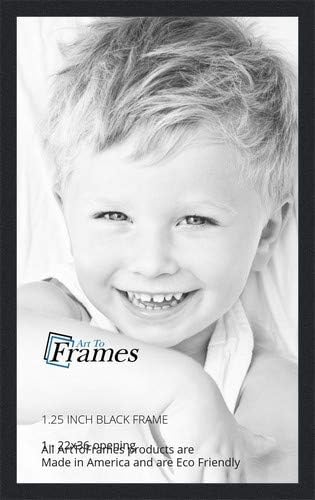 Sleek 22×36 Black Frame for Photos & Art