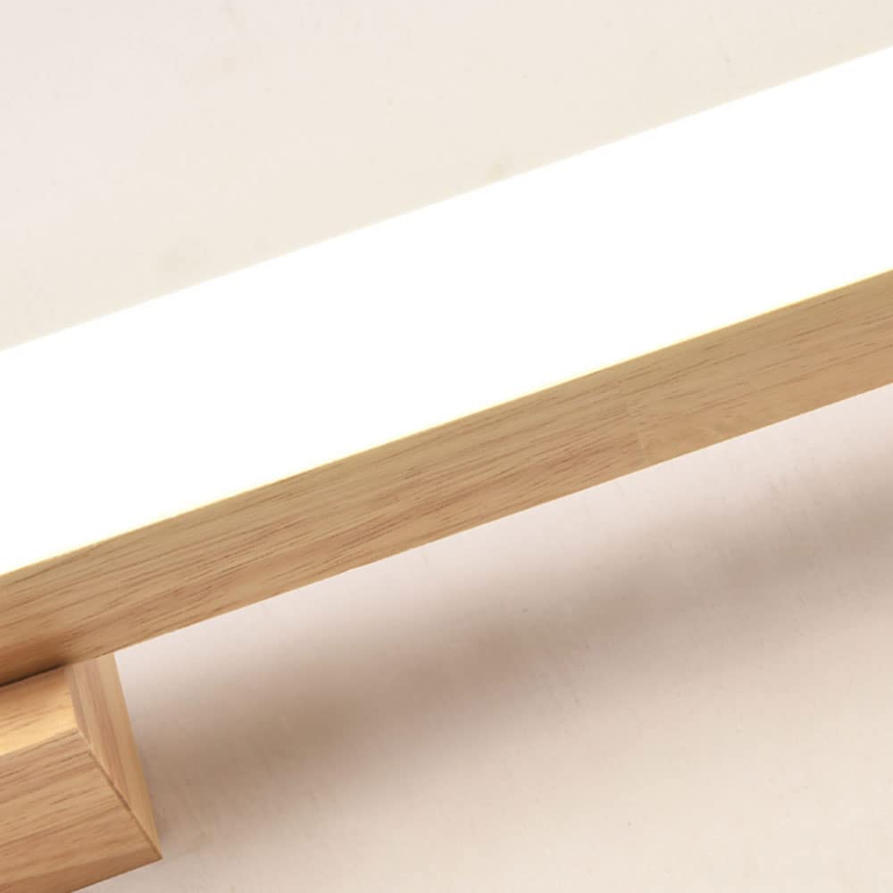Luz Neutra 4000K Lámpara De Pared Para Espejo De Maquillaje - Aplique Interior De Baño - Iluminación De Montaje En Madera Maciza