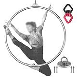 ▶ KIT LYRA HOOP : 1 × cerceau aérien, 1 × anneau pivotant, 1 × sangle de poids, 2 × boucle d'escalade, 1 × boucle murale, 1 × ceinture antidérapante en cuir PU (1 m - couleurs aléatoires). L'ensemble du kit est facile à installer, vous pouvez commencer à danser et à faire de l'exercice dans les airs le jour même de la réception du colis.
