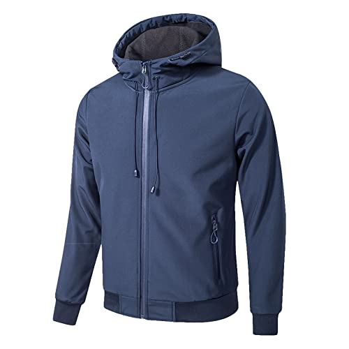 Veste en peluche pour homme bleu veste chaude Toocool JA-6859